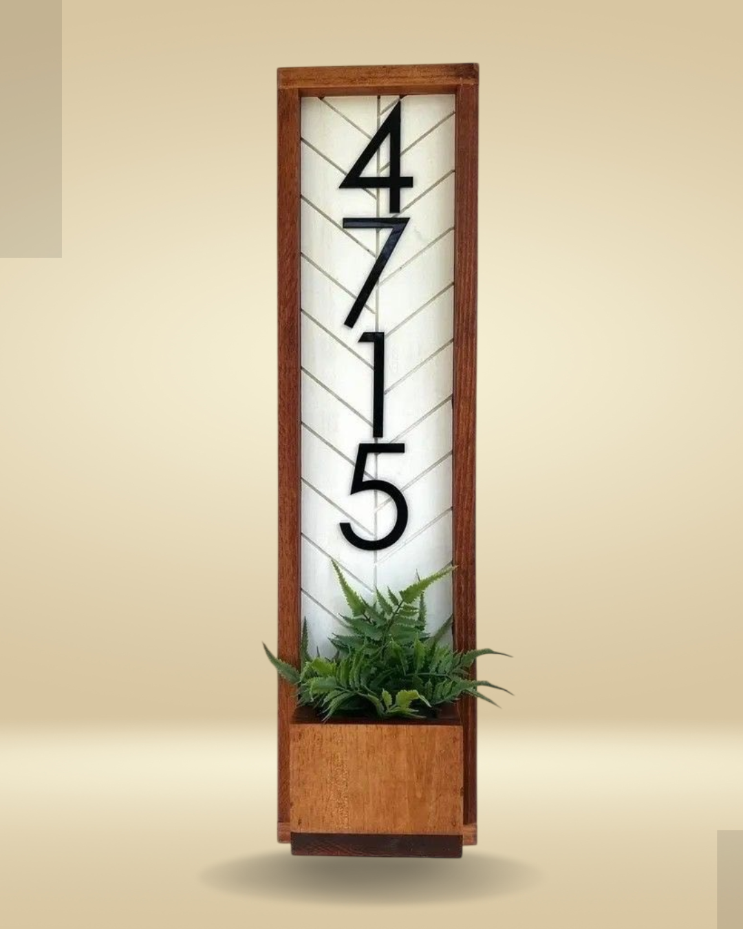 Numero Para Casa Personalizable Estilo Rustico