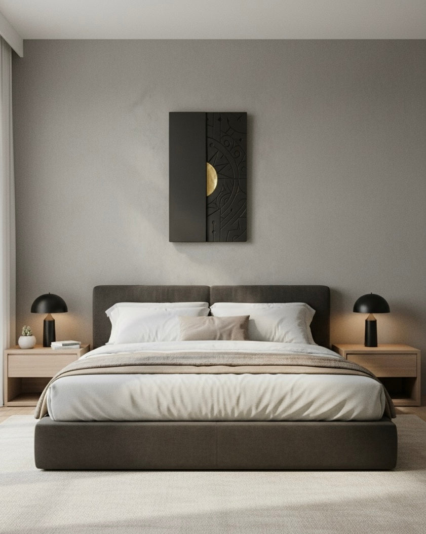 Cuadro Grabado 3D Legendario Negro Mate