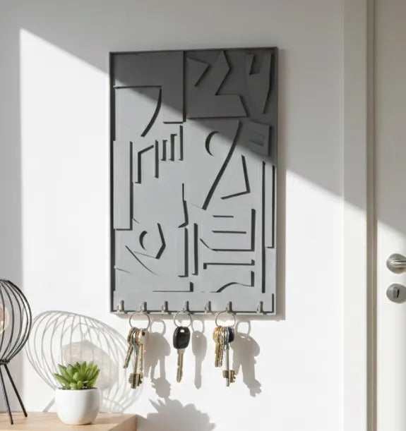 Porta llaves 3D Gris