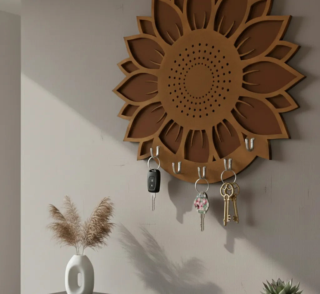 Porta llaves 3D Girasol