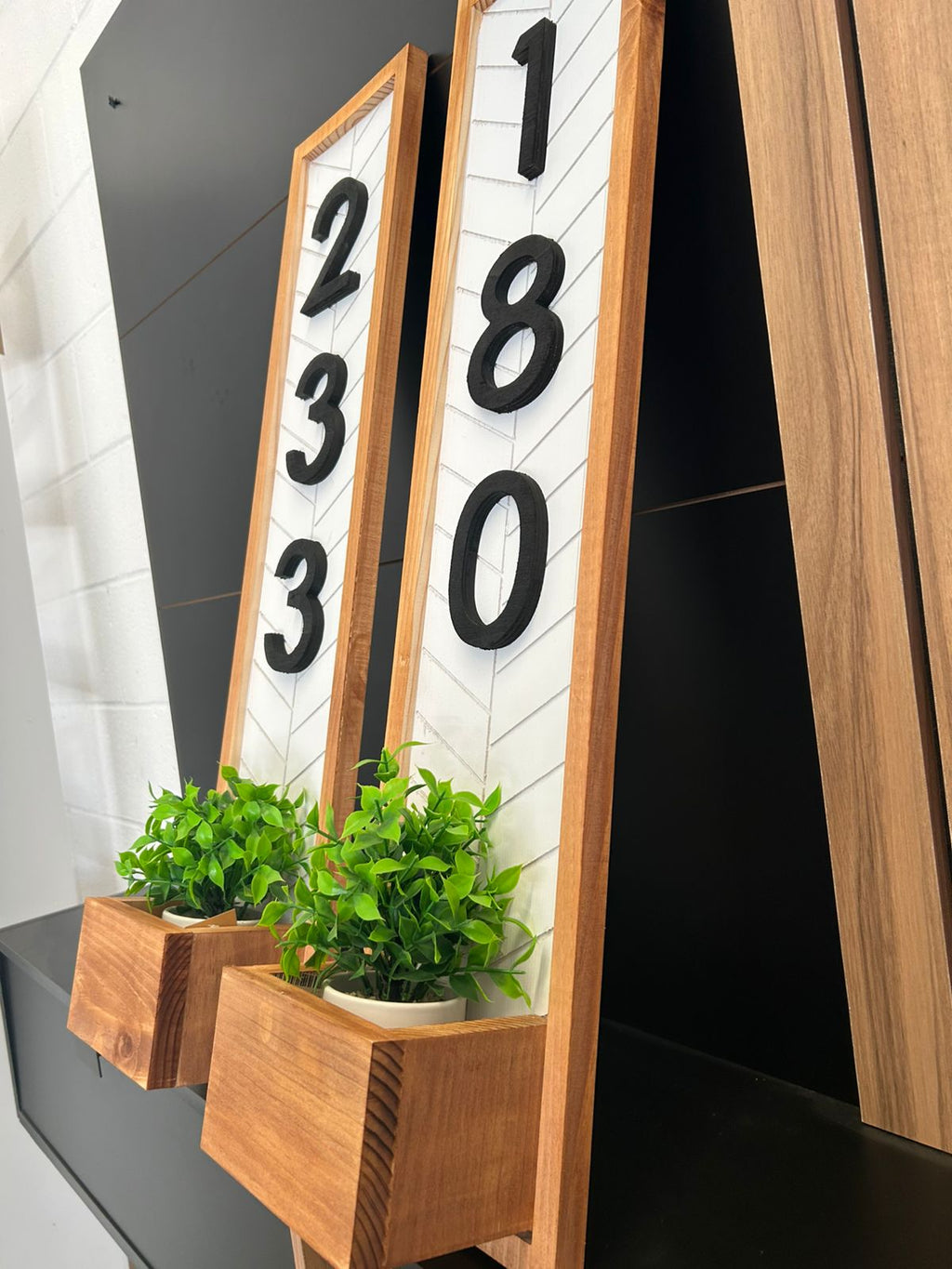 Numero Para Casa Personalizable Estilo Rustico