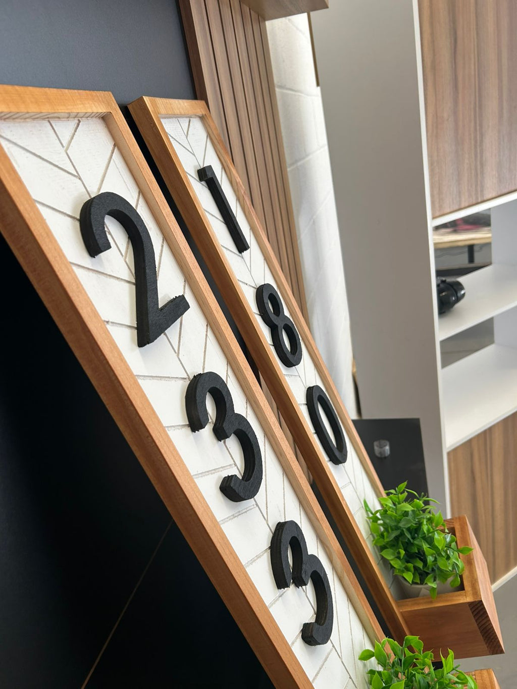 Numero Para Casa Personalizable Estilo Rustico