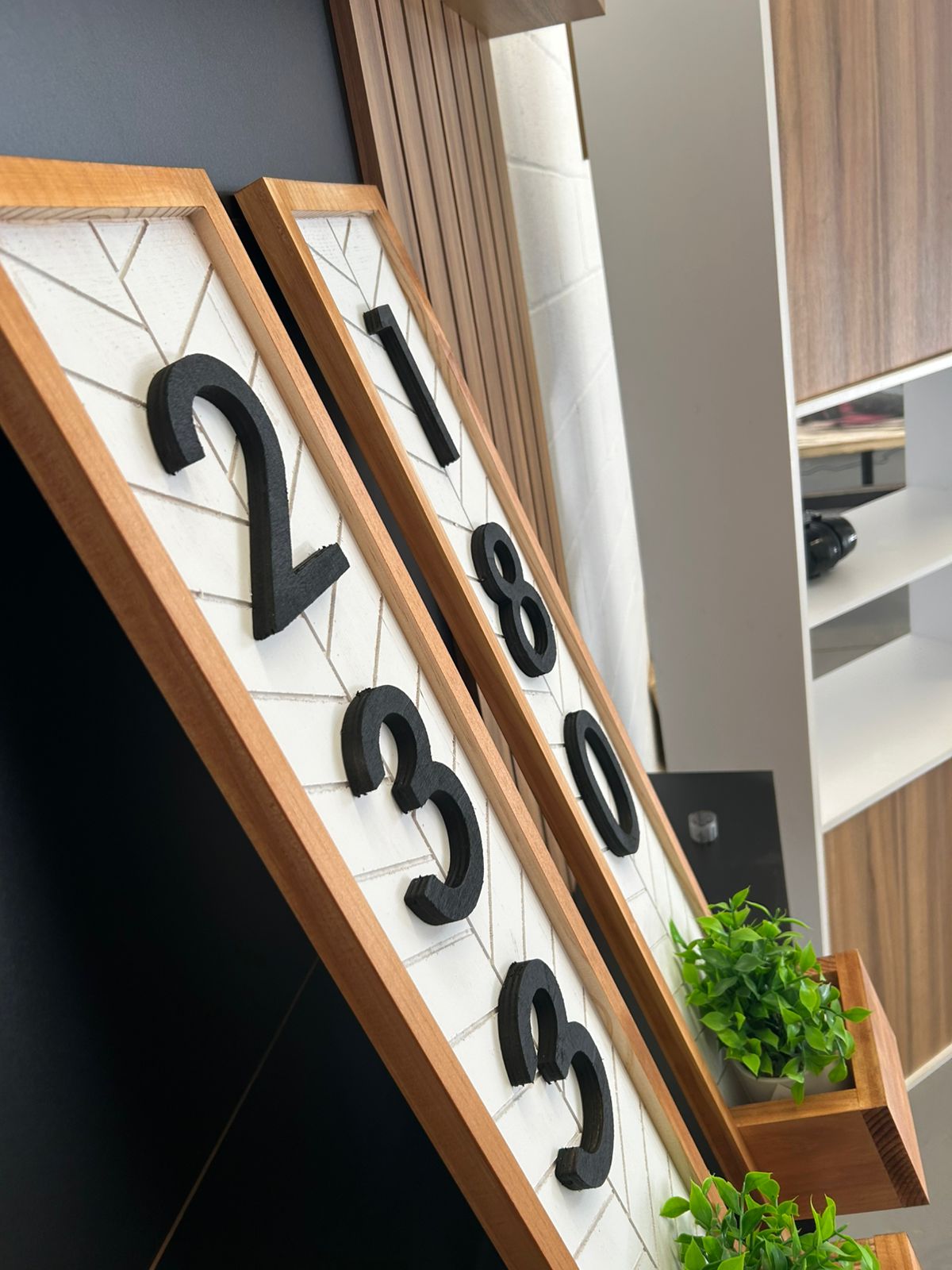 Numero Para Casa Personalizable Estilo Rustico