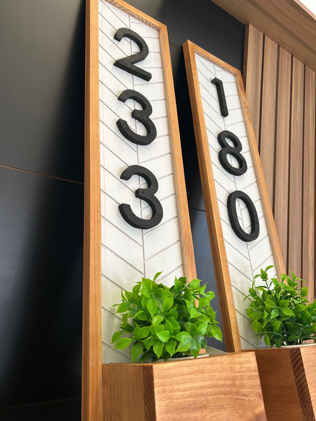 Numero Para Casa Personalizable Estilo Rustico