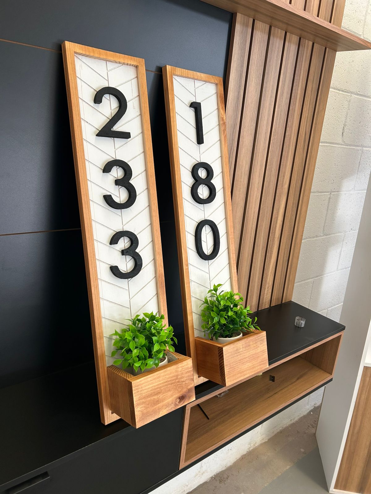 Numero Para Casa Personalizable Estilo Rustico