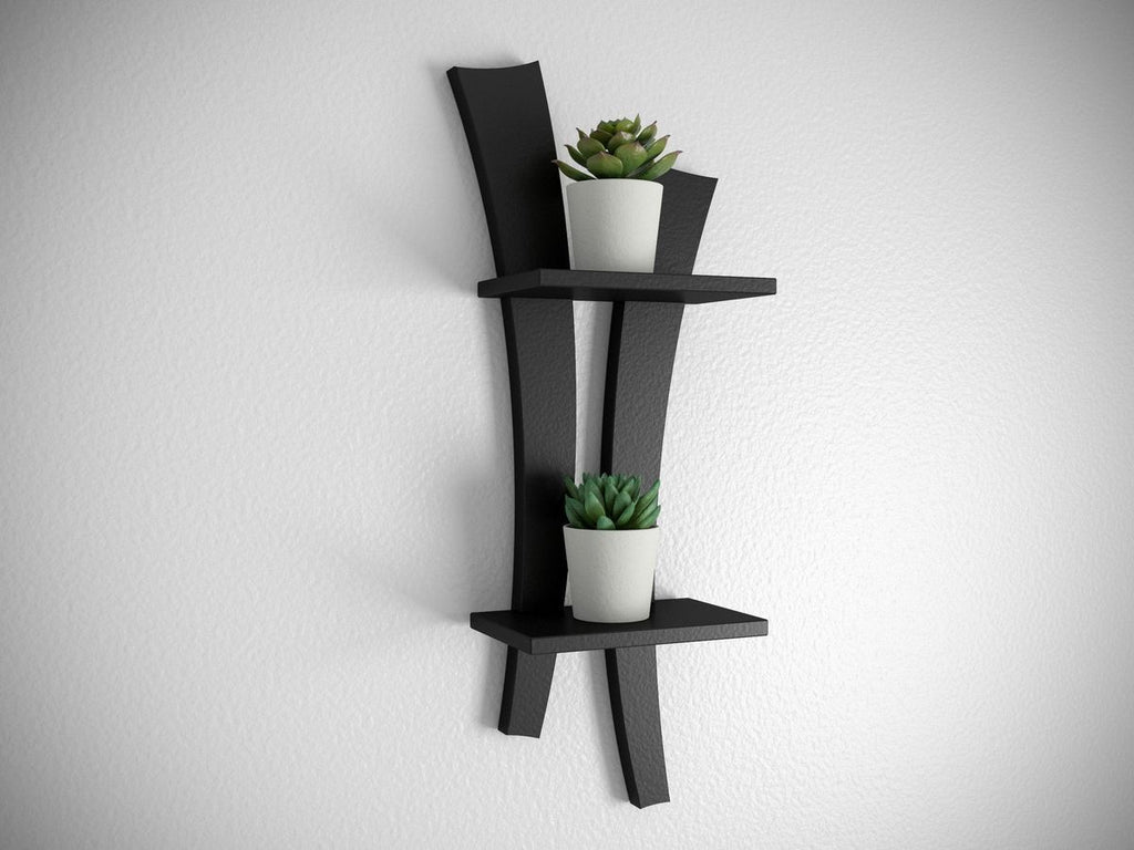 Repisa En Negro Mate