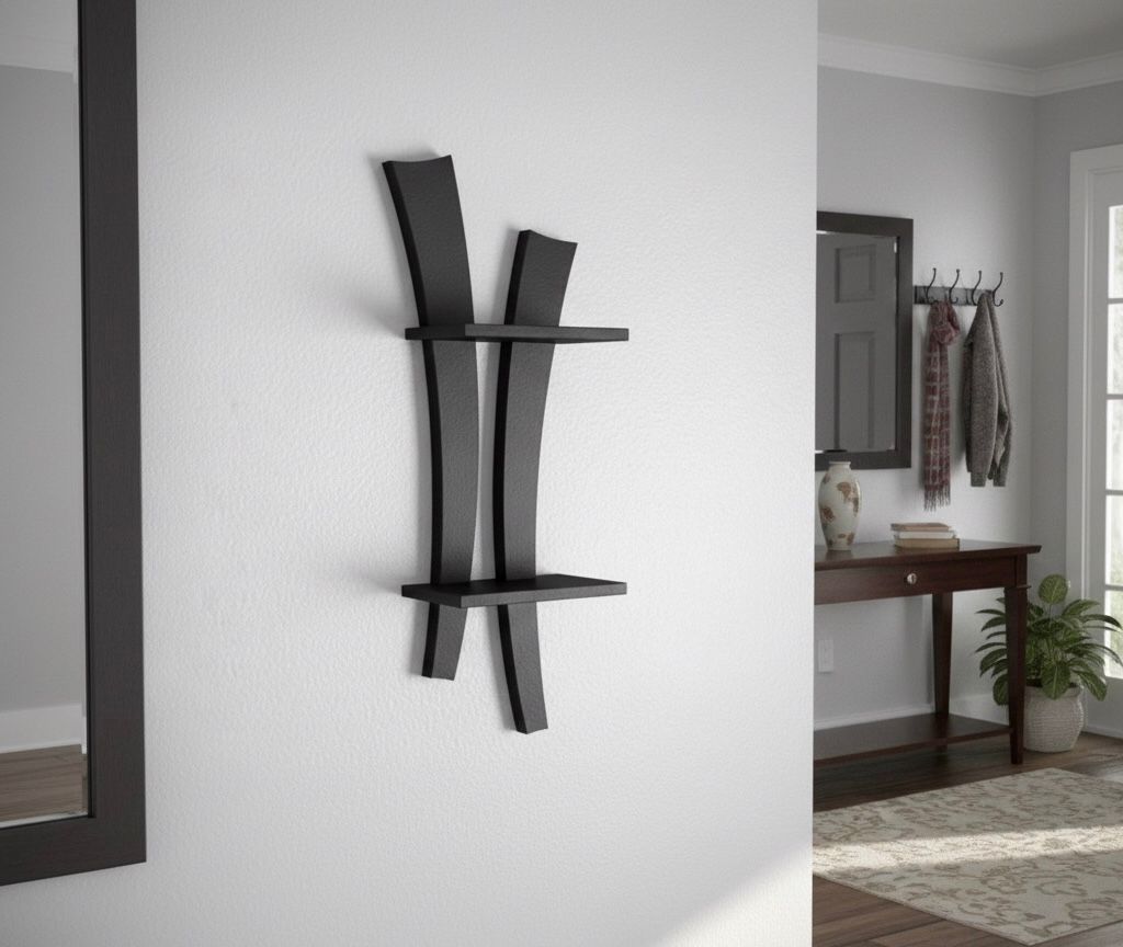 Repisa En Negro Mate